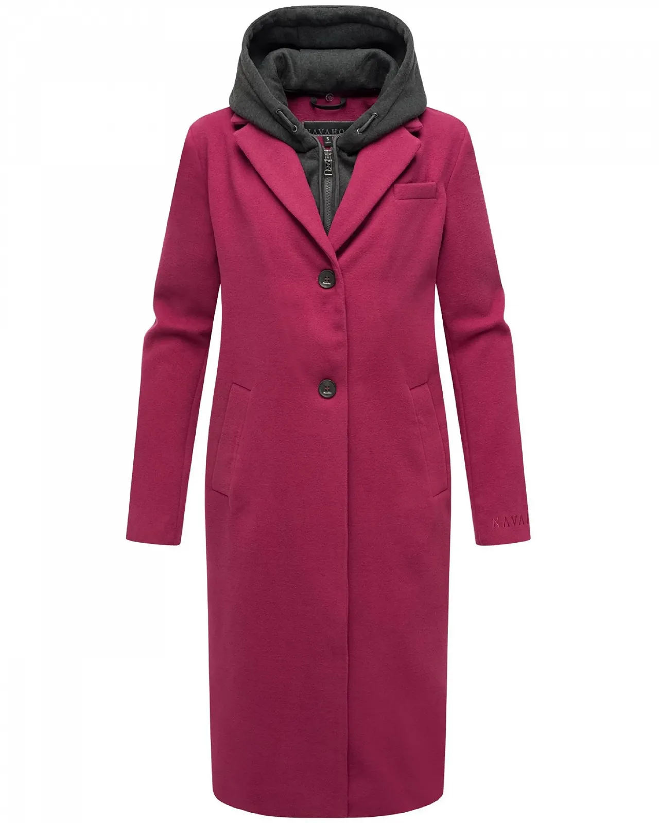 Пальто Navahoo Вовняне Довгий Тренч з Капюшоном, фото №1
