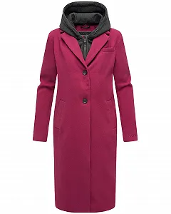 Пальто Navahoo Вовняне Довгий Тренч з Капюшоном - Фото 1