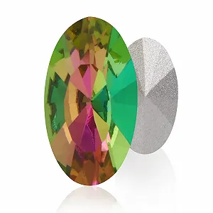 3D Блискучі кристали Місячне сяйво Овальні 72 шт, Срібний - Фото 1