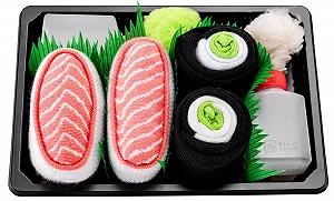 Шкарпетки Sushi 2 пари Лосось, Макі Суші з Огірком synthetic.ua - Фото 1