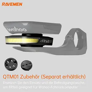 Аксессуар RAVEMEN QTM01 для FR160 совместимый с велокомпьютером Wahoo крепление и вставка - Фото 1