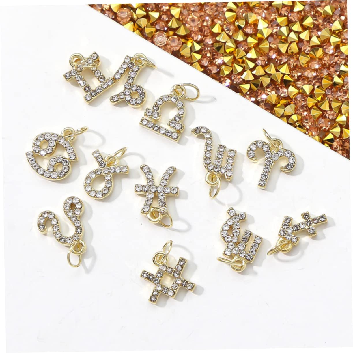 Стразы для ногтей Mikinona Созвездия, 12 шт, блестящие, для DIY маникюра, фото №8