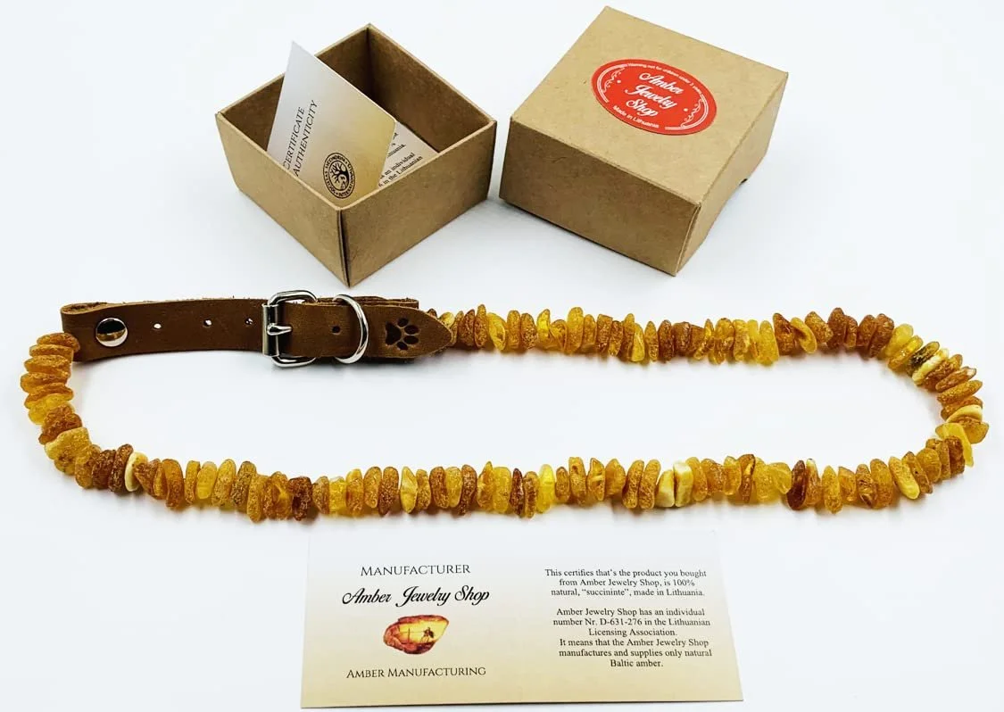 Нашийник Amber Natural Baltic Amber Raw Beads 55-60 см, фото №9