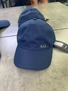 Кепка Boss темно-синя з прогумованим лого на боці gu600 synthetic.ua - Фото 1