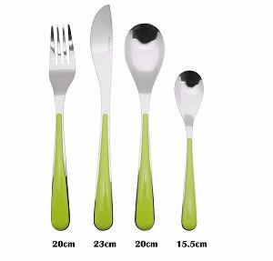 Набор столовых приборов EXZACT 24 предмета, нержавеющая сталь, зеленые ручки цена на synthetic.ua - Фото 1 Набор столовых приборов EXZACT 24 предмета, нержавеющая сталь, зеленые ручки synthetic.ua - Фото 1