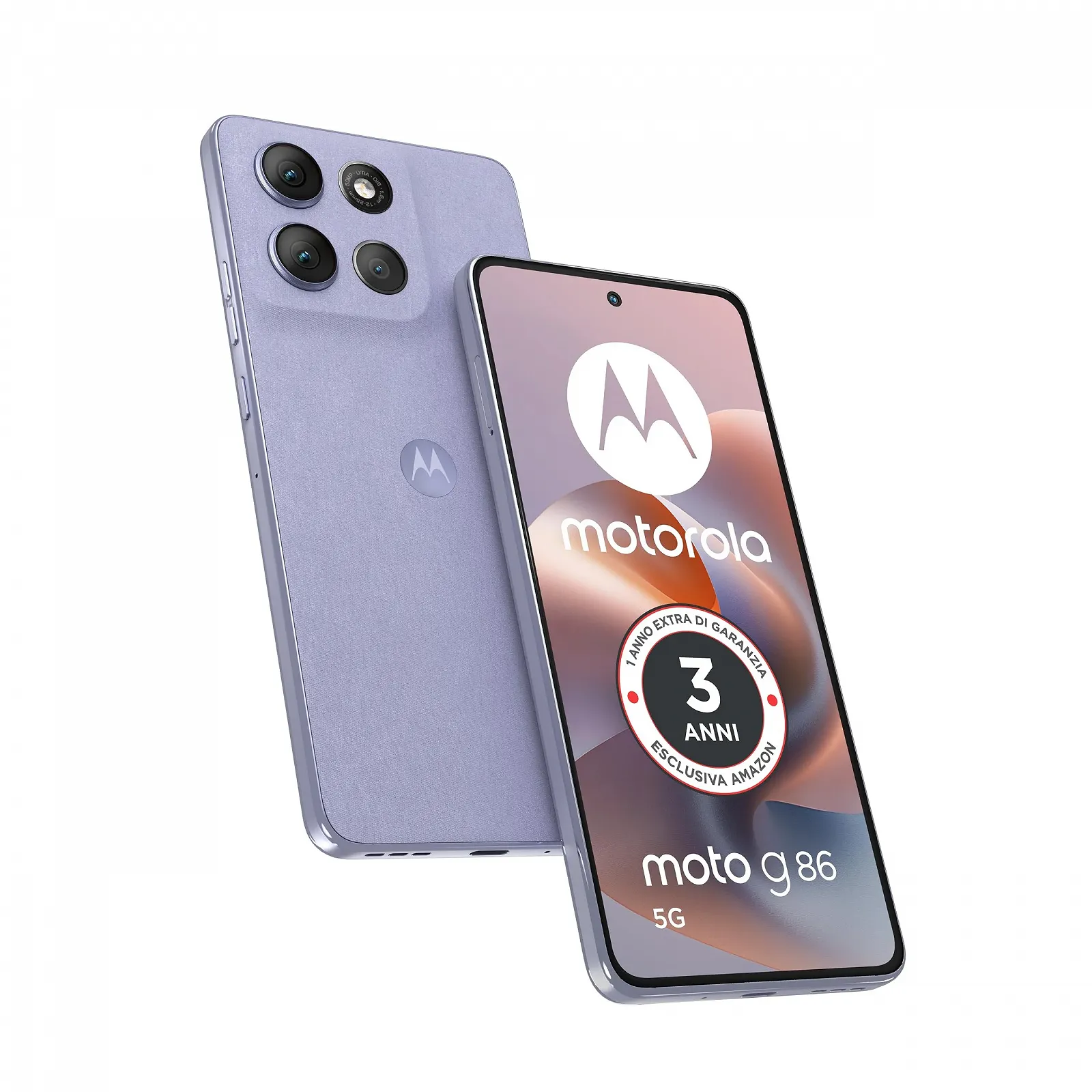 Смартфон Motorola Moto G86 8/256 GB Camera 50 MP + Flicker Cam 6.67" POLED 120 Hz 5100 mAh MediaTek Dimensity 7300 Android 15 Cosmic Sky, фото №1