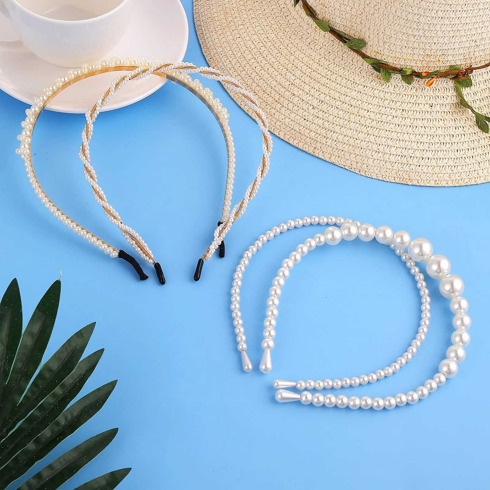 Обруч Yolev з перлинами, набір 4 шт., фото №7 Обруч Yolev з перлинами, набір 4 шт., фото №7