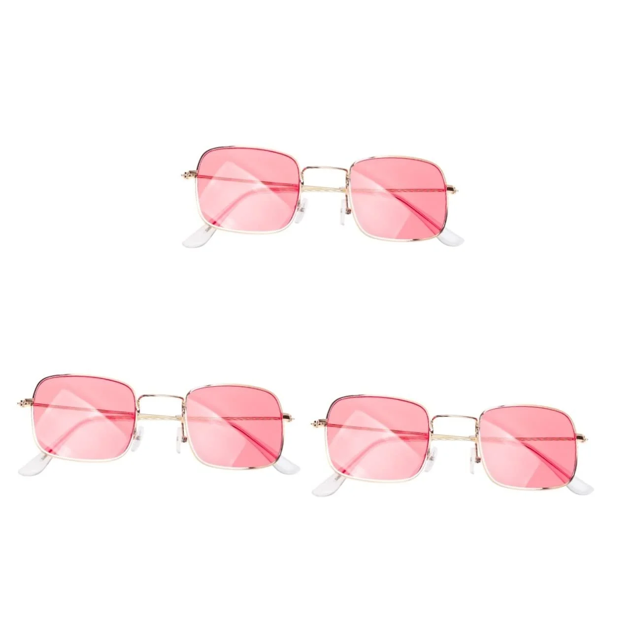 Солнцезащитные очки Квадратные Ретро PACKOVE Красная оправа, фото №1