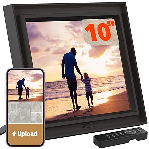 Цифровая фоторамка Pix-Star 10 дюймов WiFi Cloud 16 GB IPS датчик движения Black - Фото 1