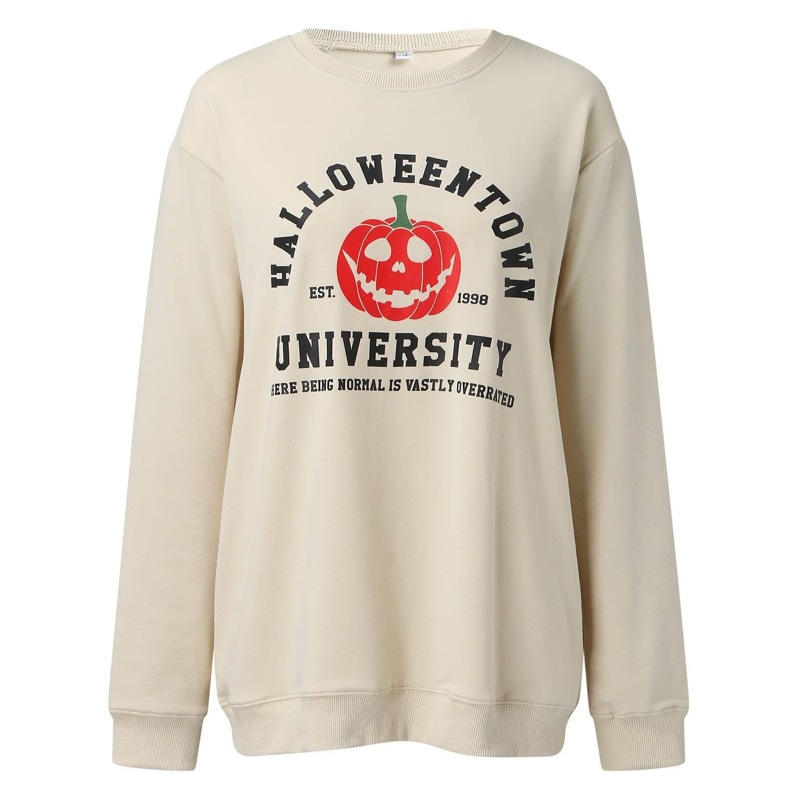 Свитшот Generisch Женский Сексуальный С Буквенным Принтом С Монограммой Женский Джемпер Уличная Одежда С Буквенным Принтом Женский Лонгслив Костюм на Хэллоуин Ведьма Легкая Куртка, фото №3