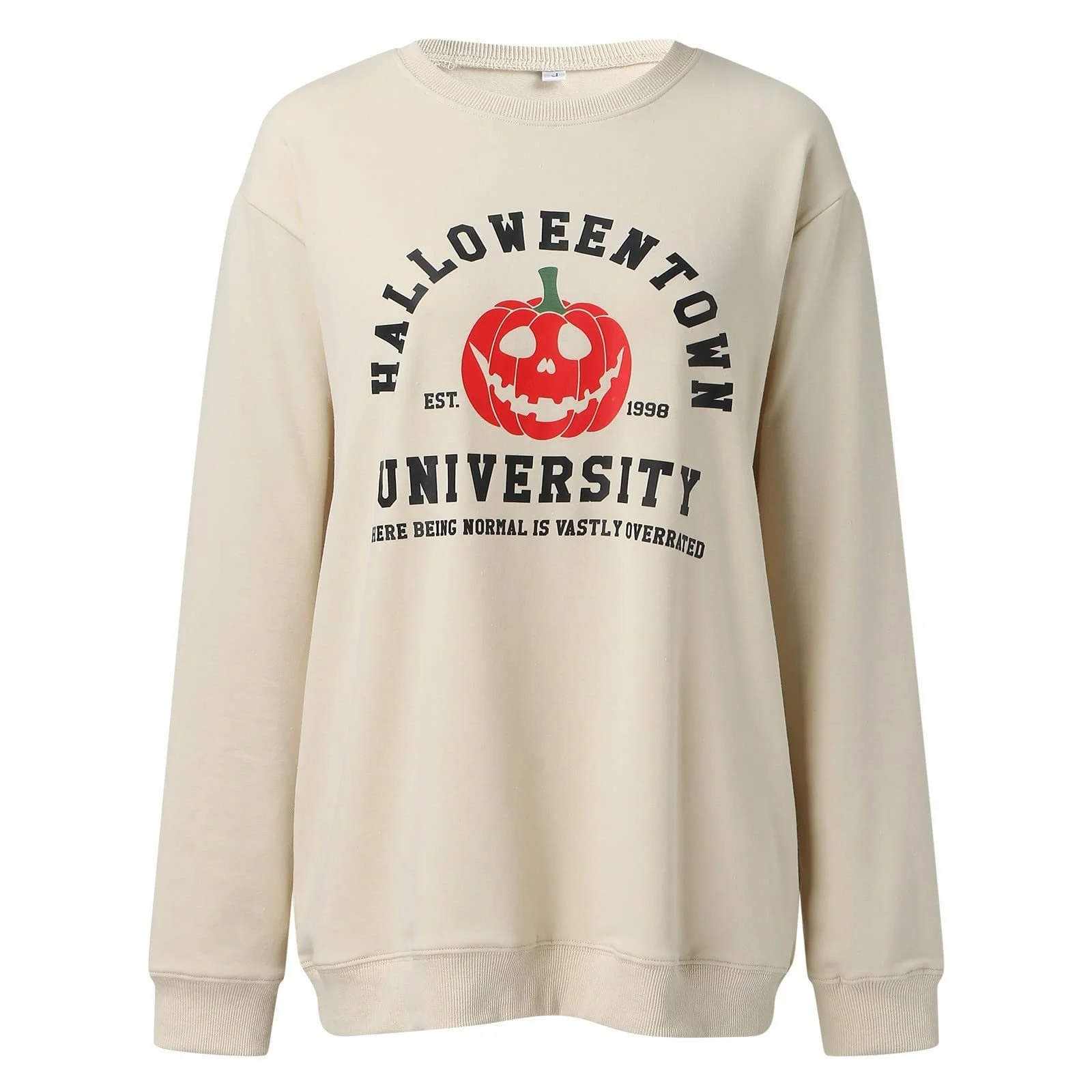 Свитшот Generisch Женский Сексуальный С Буквенным Принтом С Монограммой Женский Джемпер Уличная Одежда С Буквенным Принтом Женский Лонгслив Костюм на Хэллоуин Ведьма Легкая Куртка, фото №3