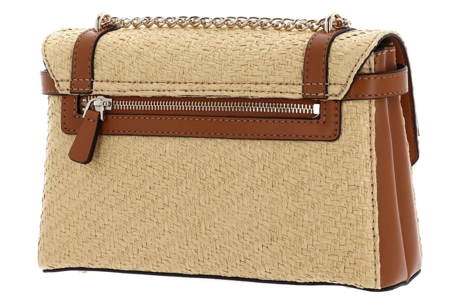 Сумка через плече GUESS Emilee Convertible Crossbody Flap Natural/Cognac, фото №4