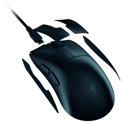 Мышка Razer DeathAdder V4 Pro Wireless/USB Black (RZ01-05330100-R3G1), фото №5 Мышка Razer DeathAdder V4 Pro Wireless/USB Black (RZ01-05330100-R3G1), фото №5