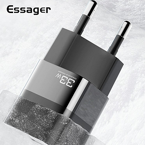 Зарядное устройство Square Brick ESSAGER USB Type C 33W synthetic.ua - Фото 1