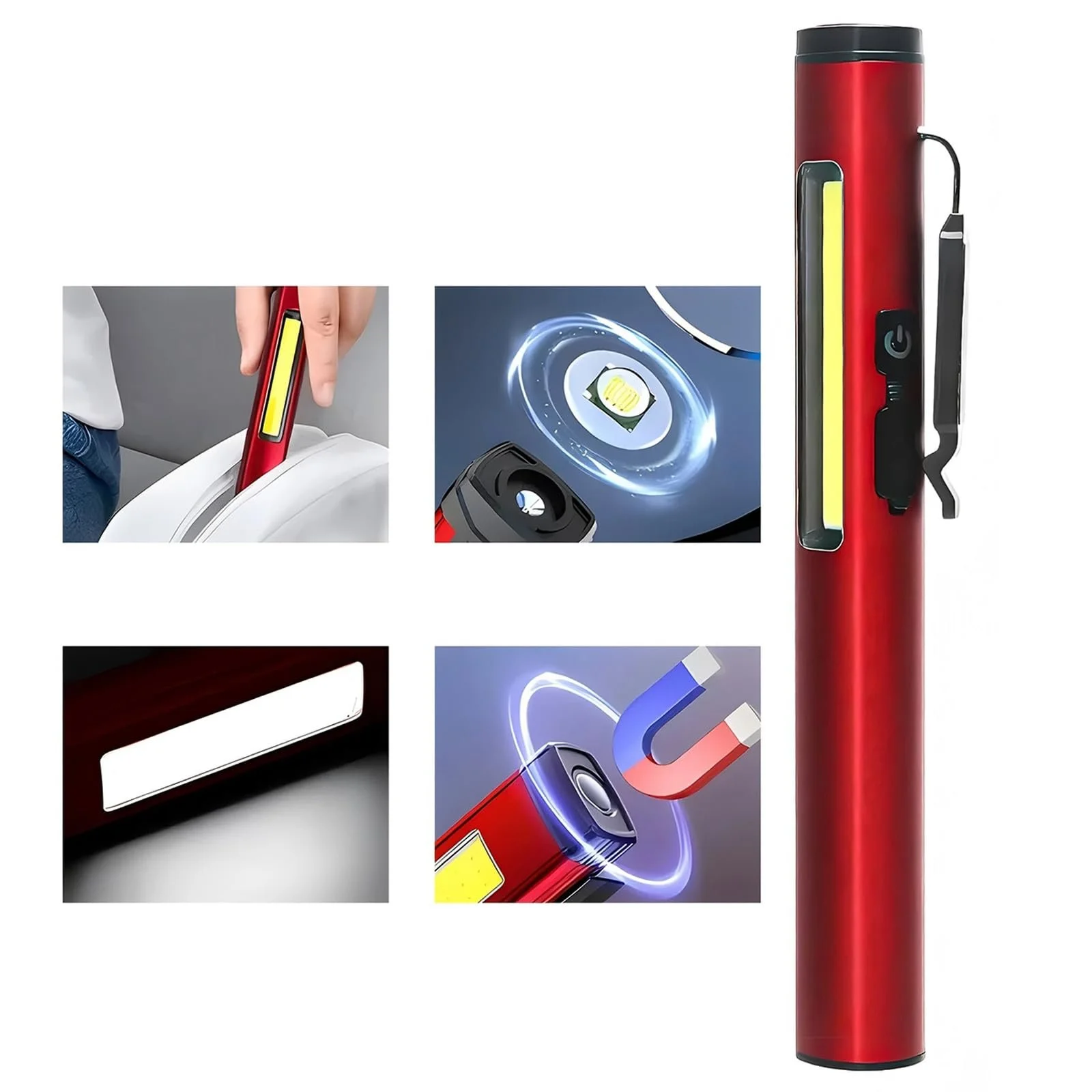 Ручка-фонарик с USB зарядкой и магнитом для улицы, фото №5 Ручка-фонарик с USB зарядкой и магнитом для улицы, фото №5