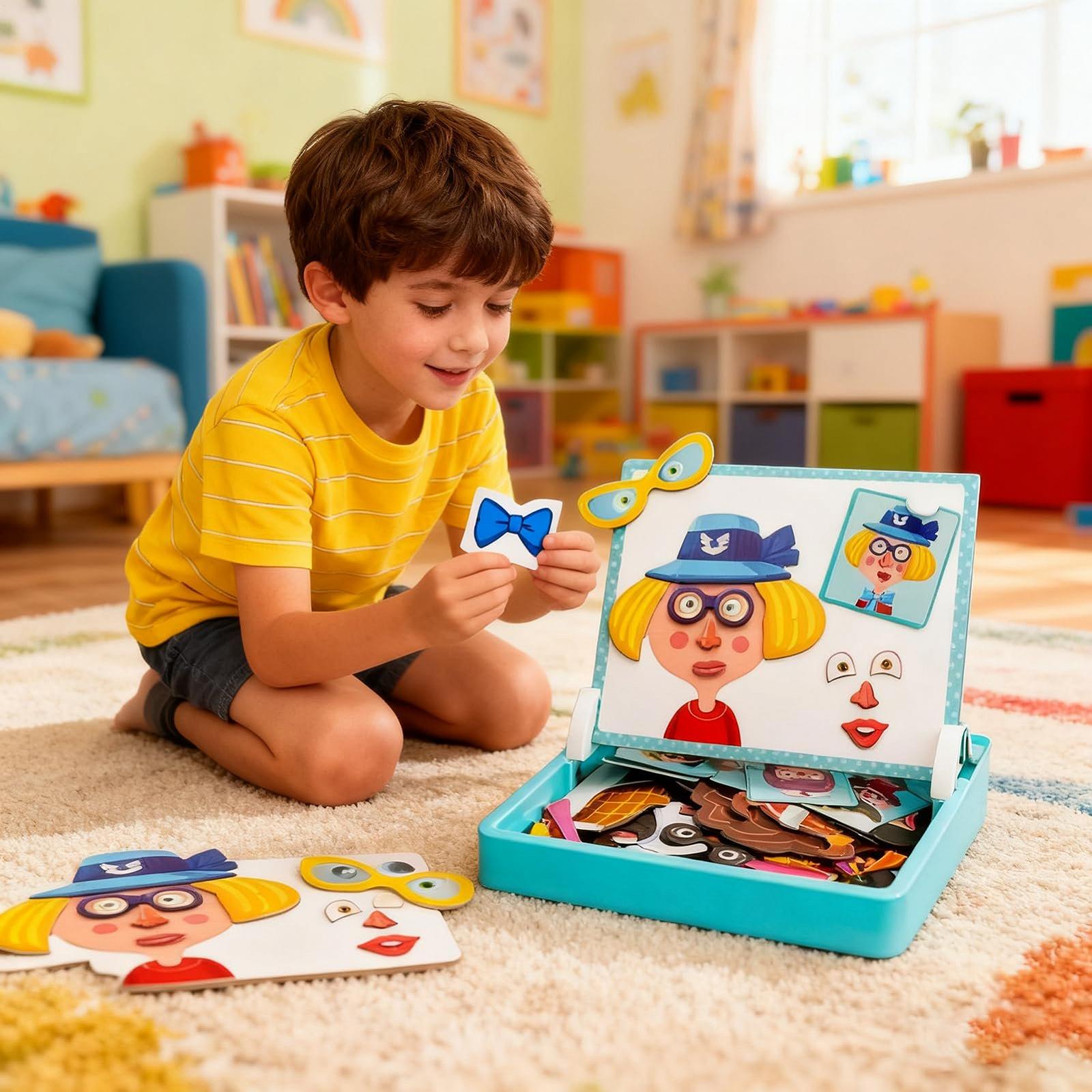 Магнитный пазл Animal Magnetic Puzzles для детей, фото №3