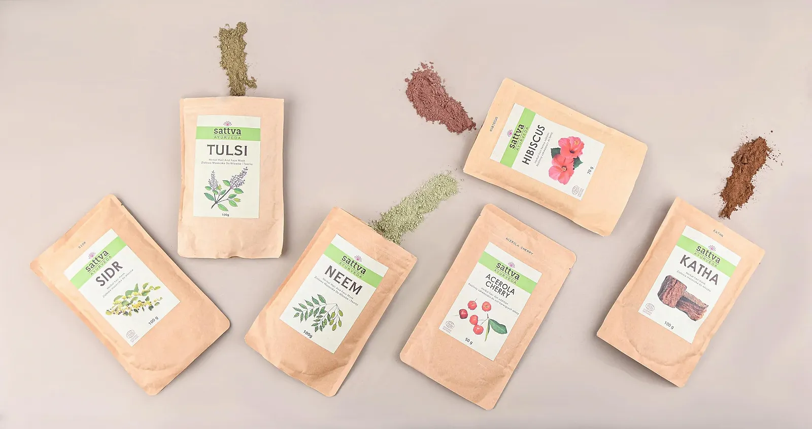 Маска для обличчя Sattva Morimoro Herbal з морингою та марокканською лавовою глиною - антивікова, фото №8