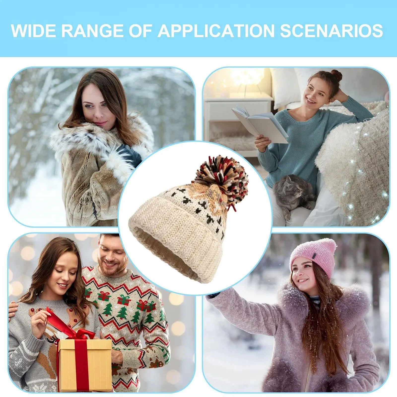 Шапка с помпоном Lnhgh, фото №4 Шапка с помпоном Lnhgh, фото №4