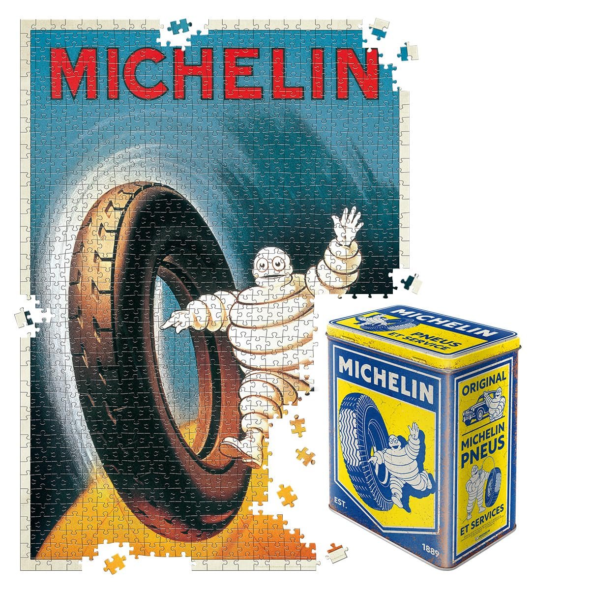 Пазл Nostalgic-Art Michelin Vintage 1000 деталей 68 x 48 см в металлической коробке, фото №1