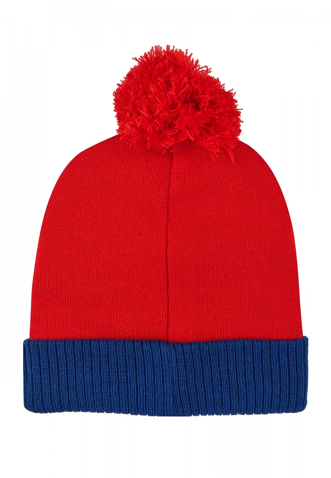 Шапка детская Spider-Man с помпоном, красная, фото №2
