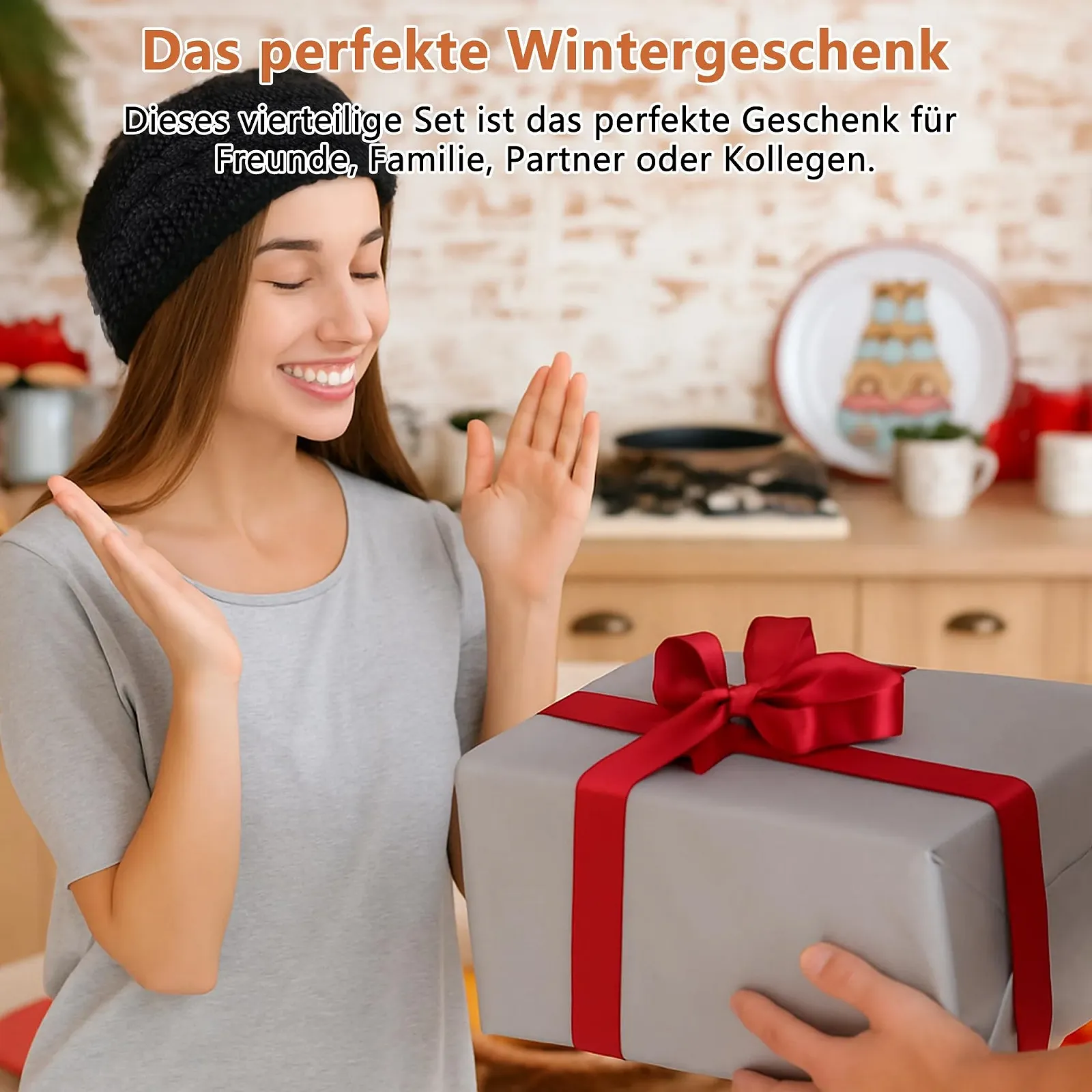 Набір з 4 зимових пов'язок на голову для жінок, фото №4 Набір з 4 зимових пов'язок на голову для жінок, фото №4