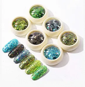 Стразы Разные формы Блестки Набор для декорирования ногтей - Фото 1