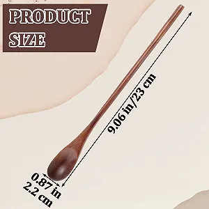 Набор из 2 длинных деревянных ложек для чая synthetic.ua - Фото 1