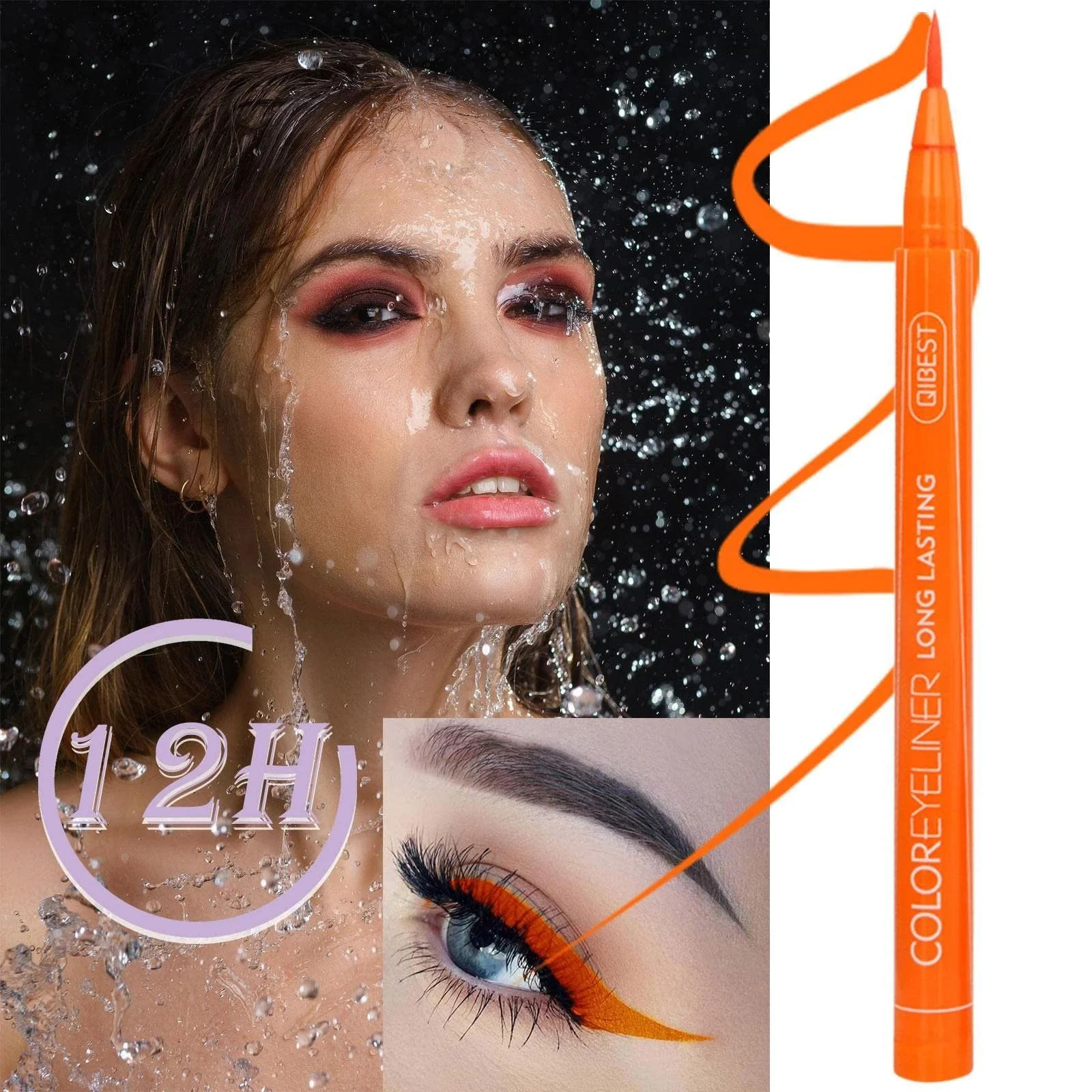 Рідка Підводка для Очей Водостійка, фото №7