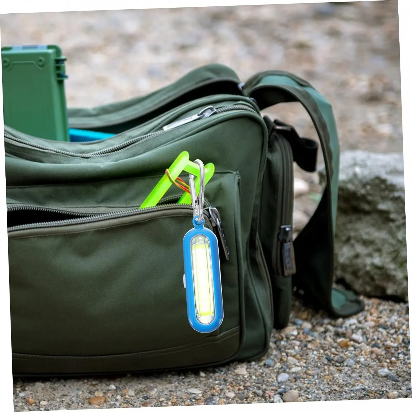 Ліхтарик-брелок Homoyoyo 2 шт. Світлодіодний портативний аварійний для активного відпочинку, зручний і міцний, червоний і синій, без батареї, фото №6