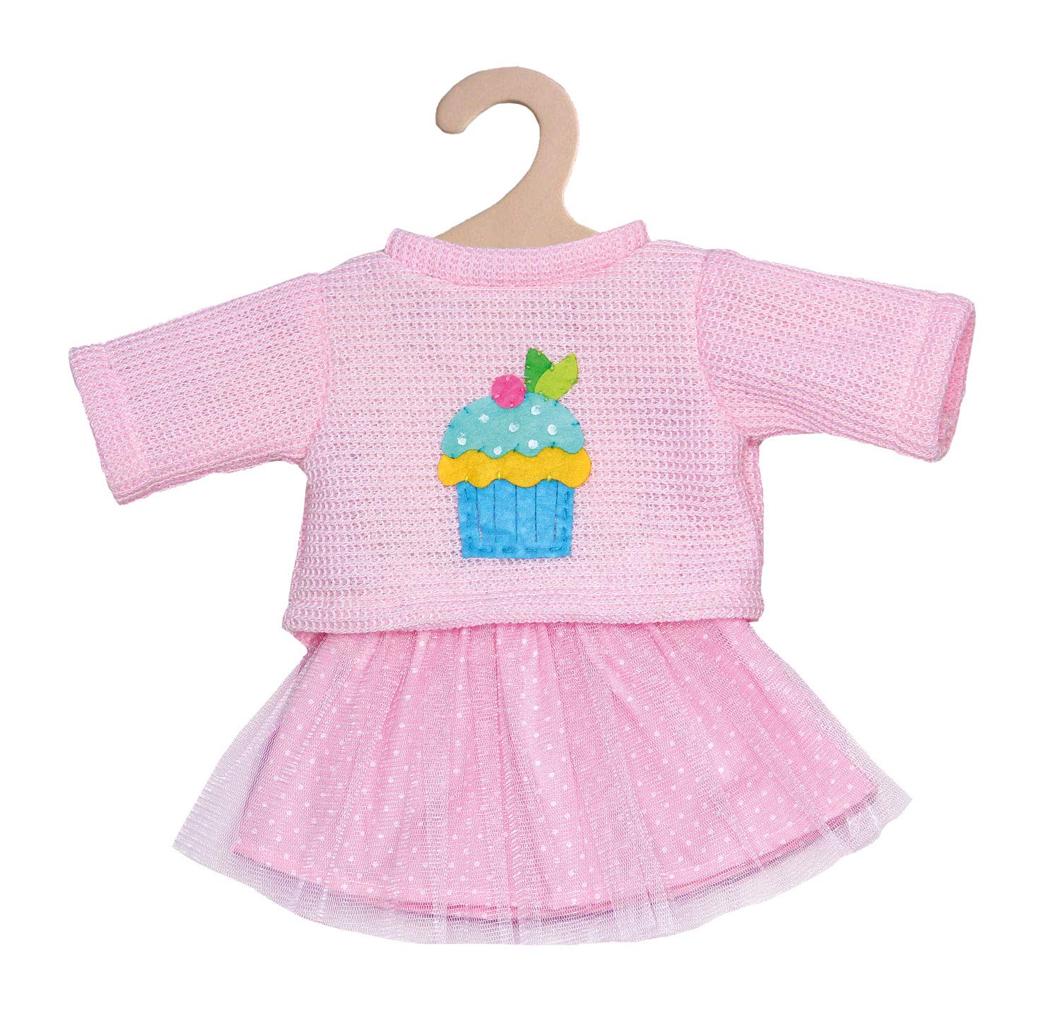 Одяг для ляльок Heless 1050 2 предмети светр і фатинова спідниця 28-35 см синій рожевий, фото №3