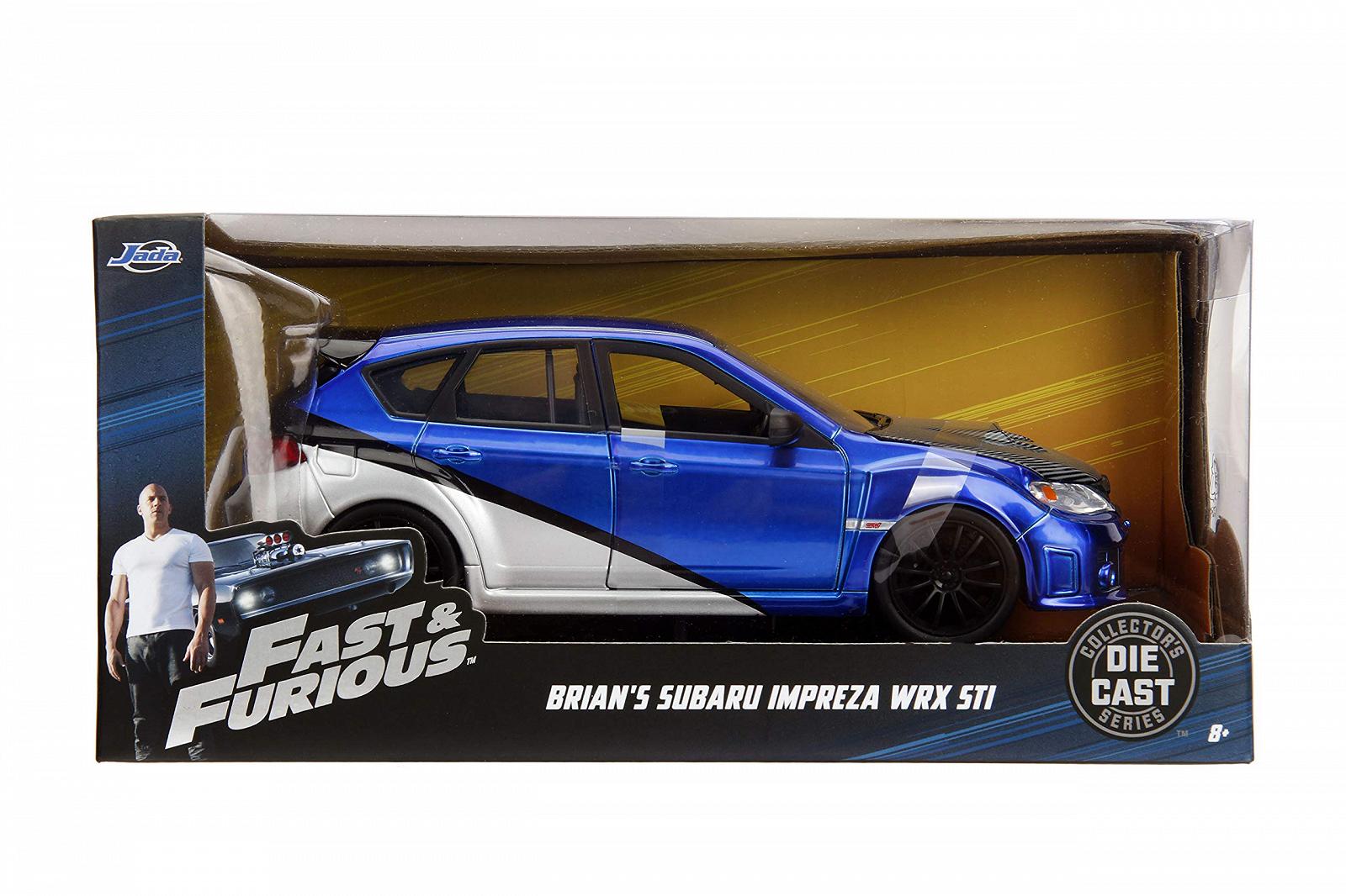 Машинка Jada JA99514 1:24 Brian's 2012 Subaru Impreza WRX Sti GH Синій/Сріблястий, фото №2