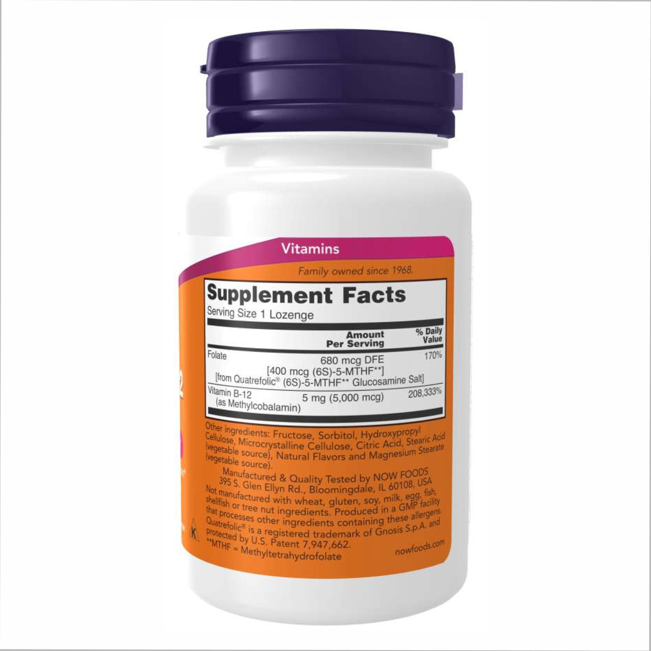Methyl B-12 5000mcg 60 loz, фото №2