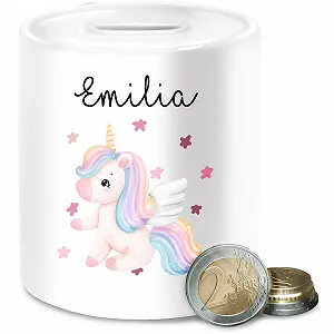 Скарбничка Єдиноріг Персоналізована Керамічна - Фото 1