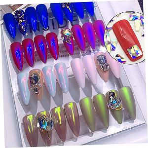 Стразы Хрустальные FRCOLOR 100шт, смешанные формы, стеклянные подвески для дизайна ногтей synthetic.ua - Фото 1