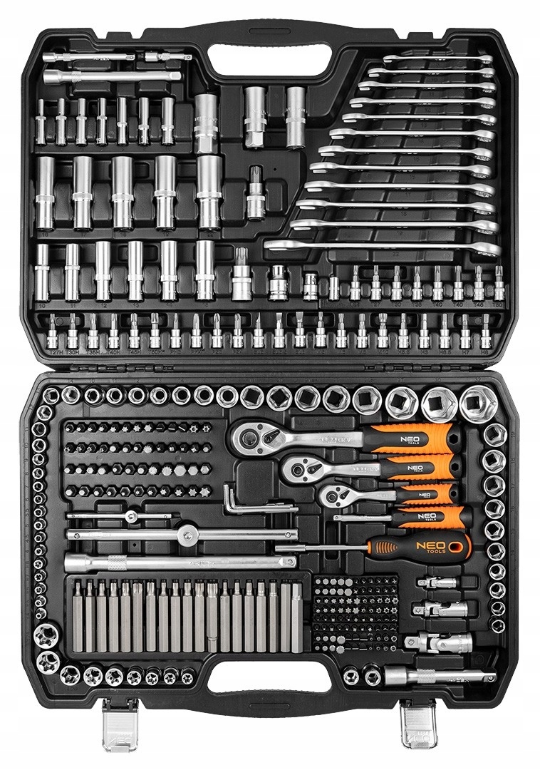НАБОР ИНСТРУМЕНТОВ 1/2", 3/8", 1/4" (300 ед.) NEO TOOLS 10-218, фото №1