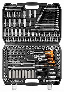 НАБОР ИНСТРУМЕНТОВ 1/2", 3/8", 1/4" (300 ед.) NEO TOOLS 10-218 - Фото 1