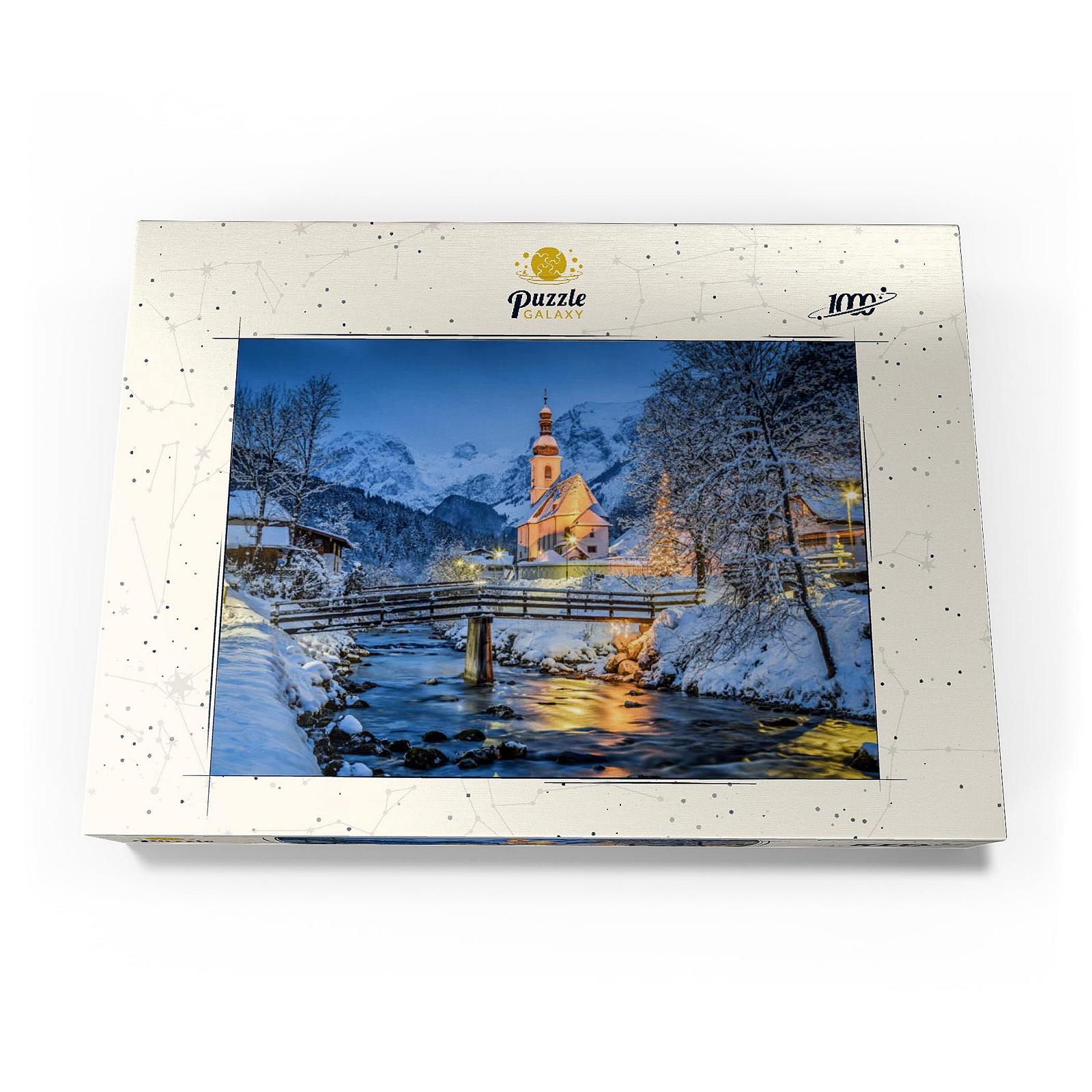 Пазл MyPuzzle MyPuzzle Special Collection by Puzzle Galaxy Winter Landscape Berchtesgaden, Sanctuary of St. Sebastian Премиум 1000 элементов, фото №4