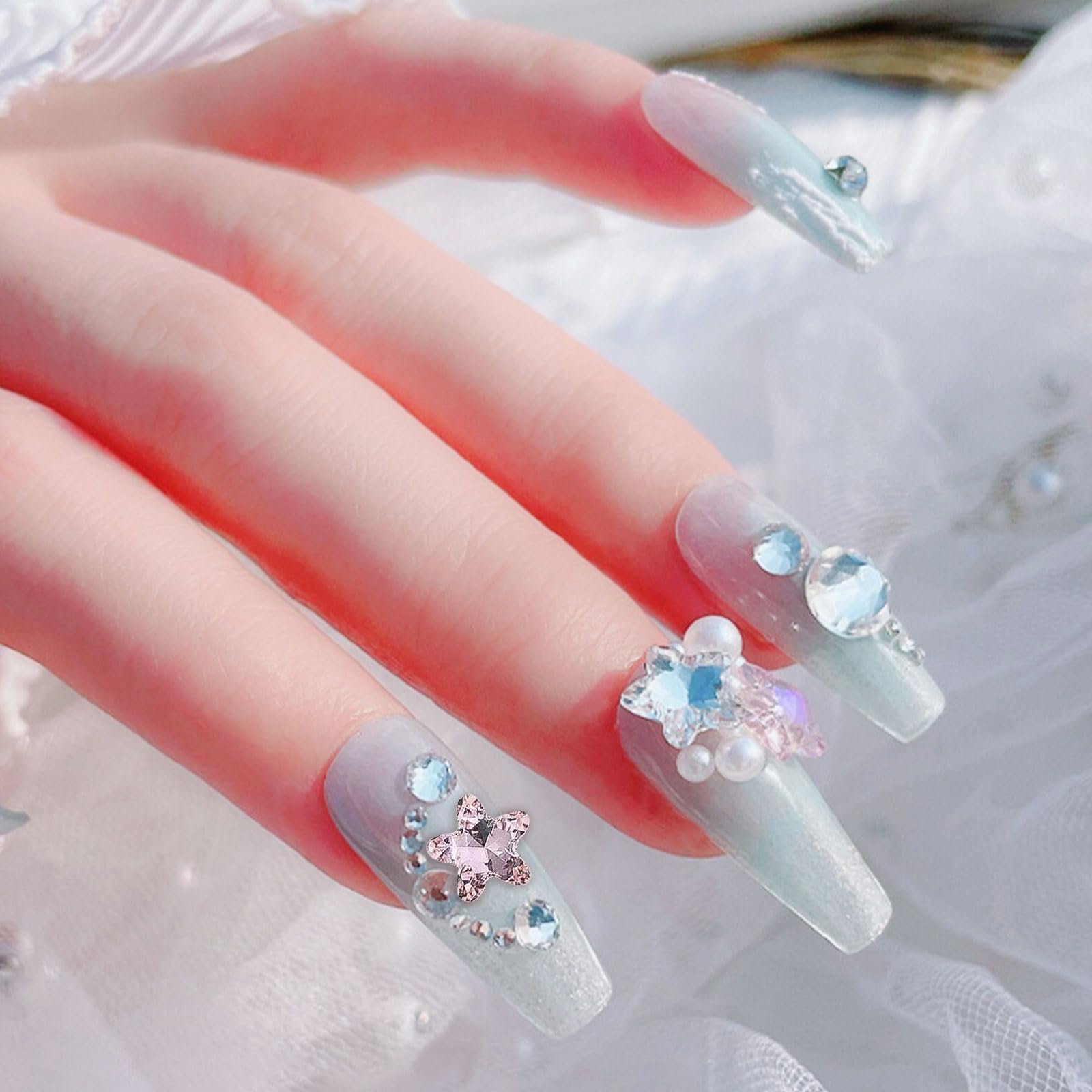 Стрази для нігтів Зірка 50 шт, Мікс кольорів, фото №7