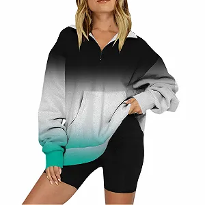 Женская толстовка Generisch с принтом букв, большого размера на молнии, с принтом букв, костюм на Хэллоуин, страшные платья, повседневные футболки - Фото 1