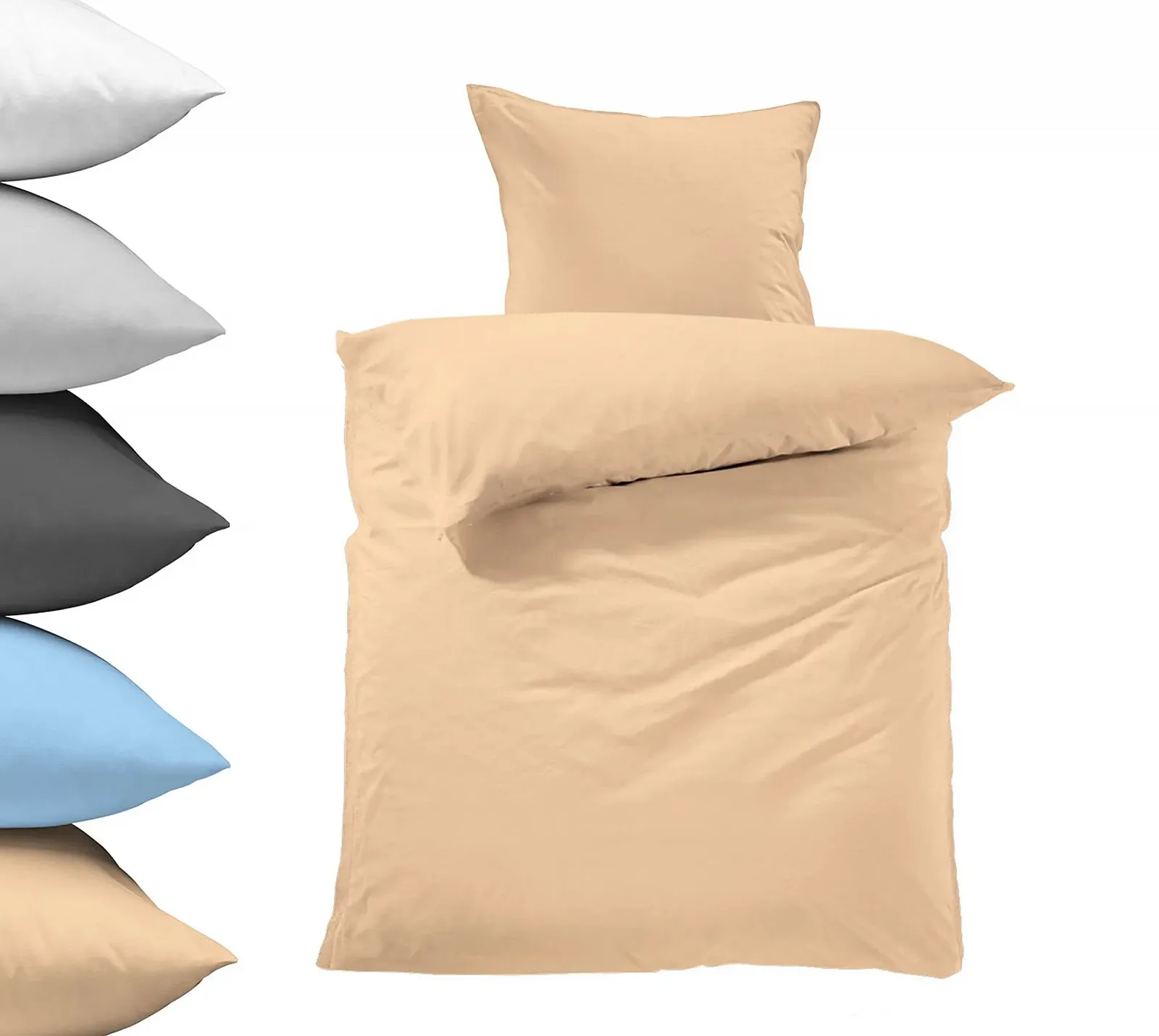 Постільна білизна Lavea Jasmin Series 100 x 135 см 1 підковдра + 1 наволочка 40 x 60 см Капучино, фото №1