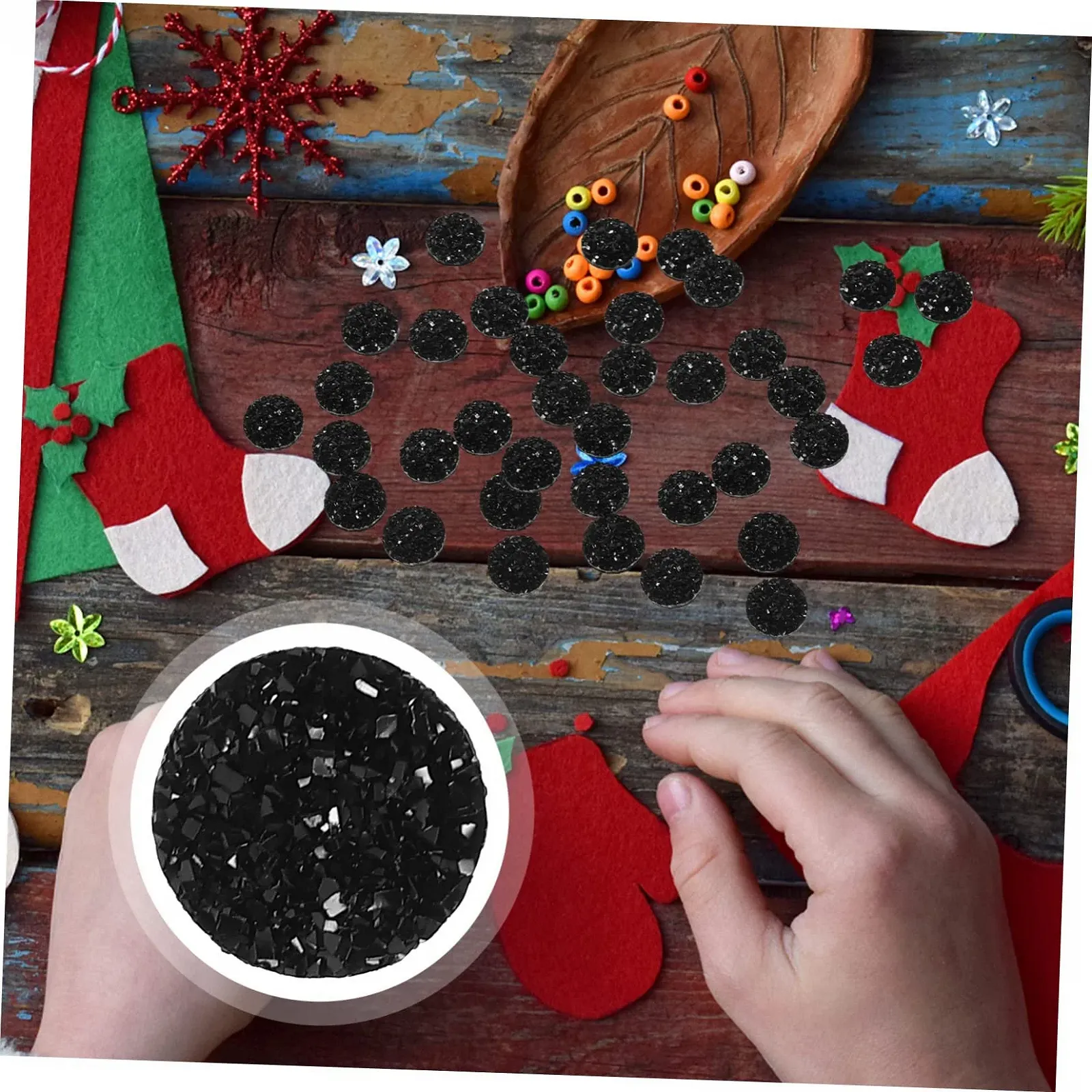 Стрази Плоскі Healeved 400 шт. для DIY прикрас, рукоділля та оздоблення, блискучі камені для творчих проєктів, фото №2