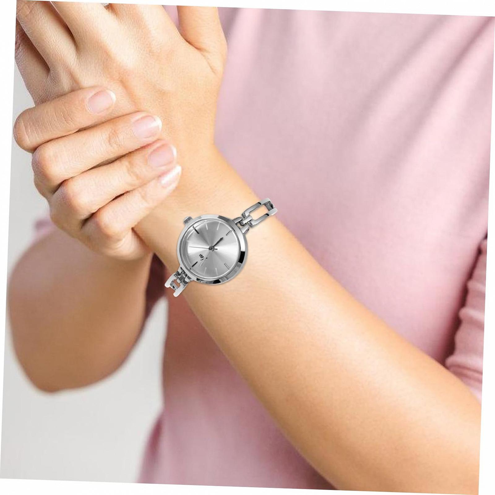 Кварцевые Часы Healvian Женские Серебряные Белые, фото №9