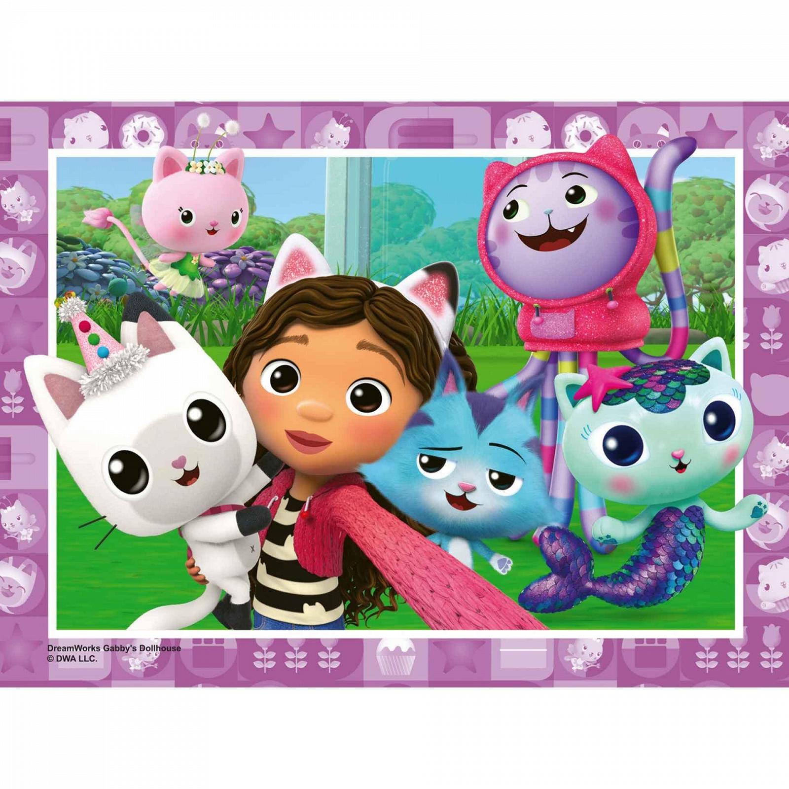 Пазл Ravensburger Gabby's Dollhouse 4 в 1 (12, 16, 20, 24 элемента), фото №4