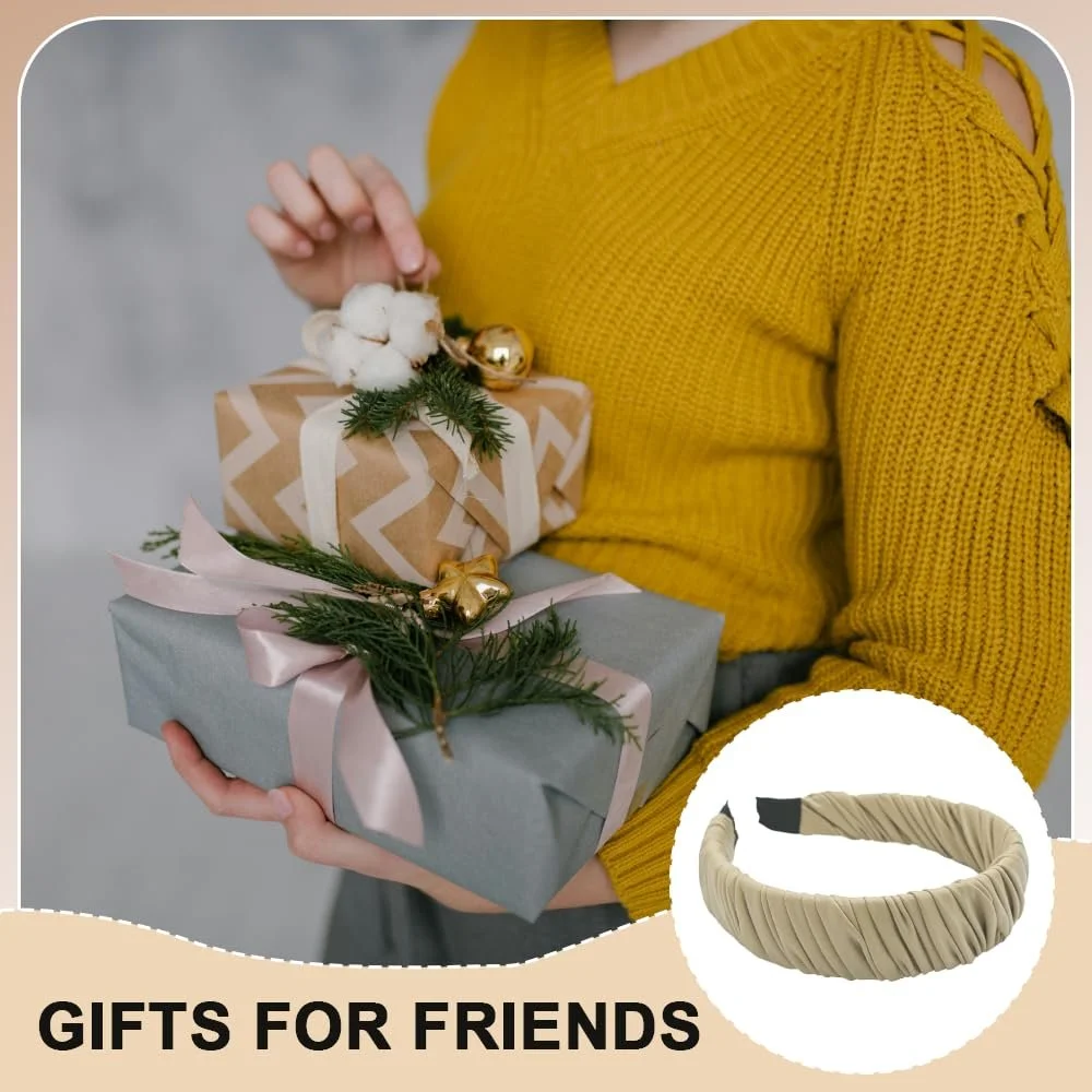 Обруч Шкіряний Плісований Широкий, фото №5