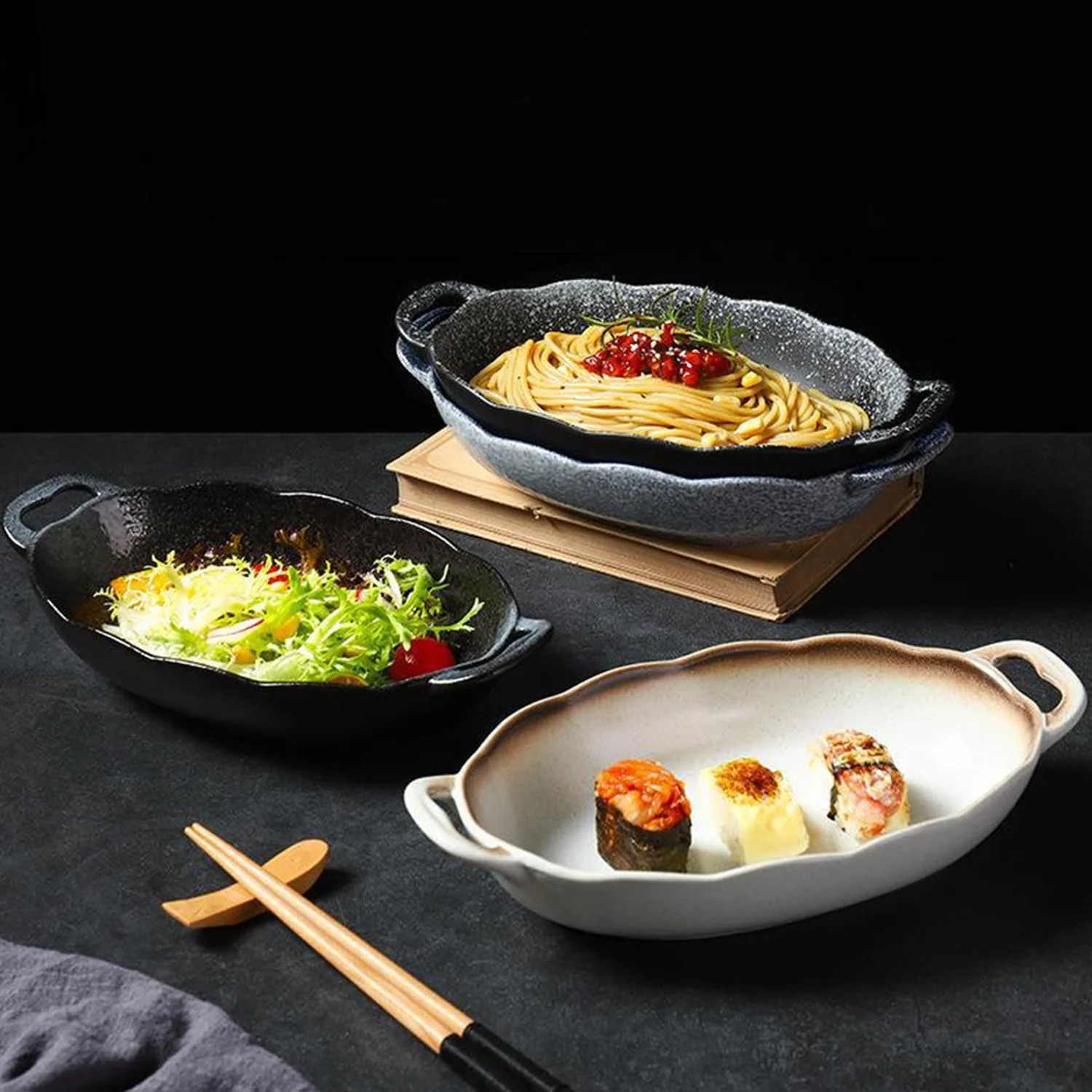 Форма для запекания керамическая 1000 мл белая, фото №3