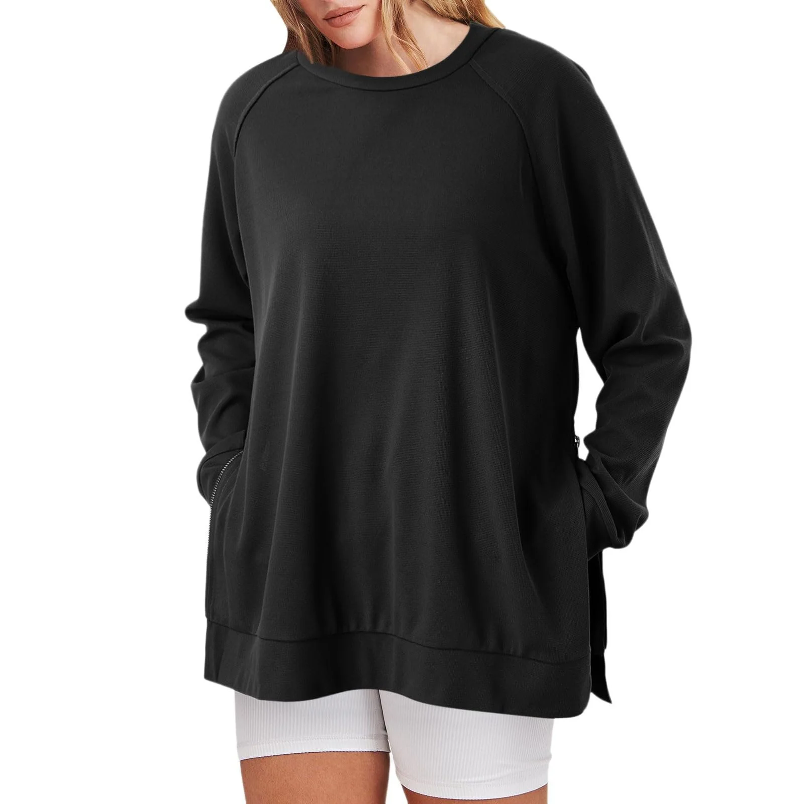 Y2K Свитшоты Женские с круглым вырезом, длинными рукавами, худи Backwoods, Western на молнии, повседневная одежда, 2025, винтажный стиль, свободный крой, модный круглый вырез, фото №1