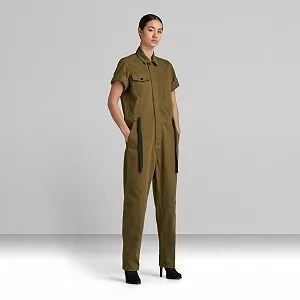Жіночий комбінезон G-Star Army Jumpsuit Straight Famous Brushed Herringbone - M synthetic.ua - Фото 1