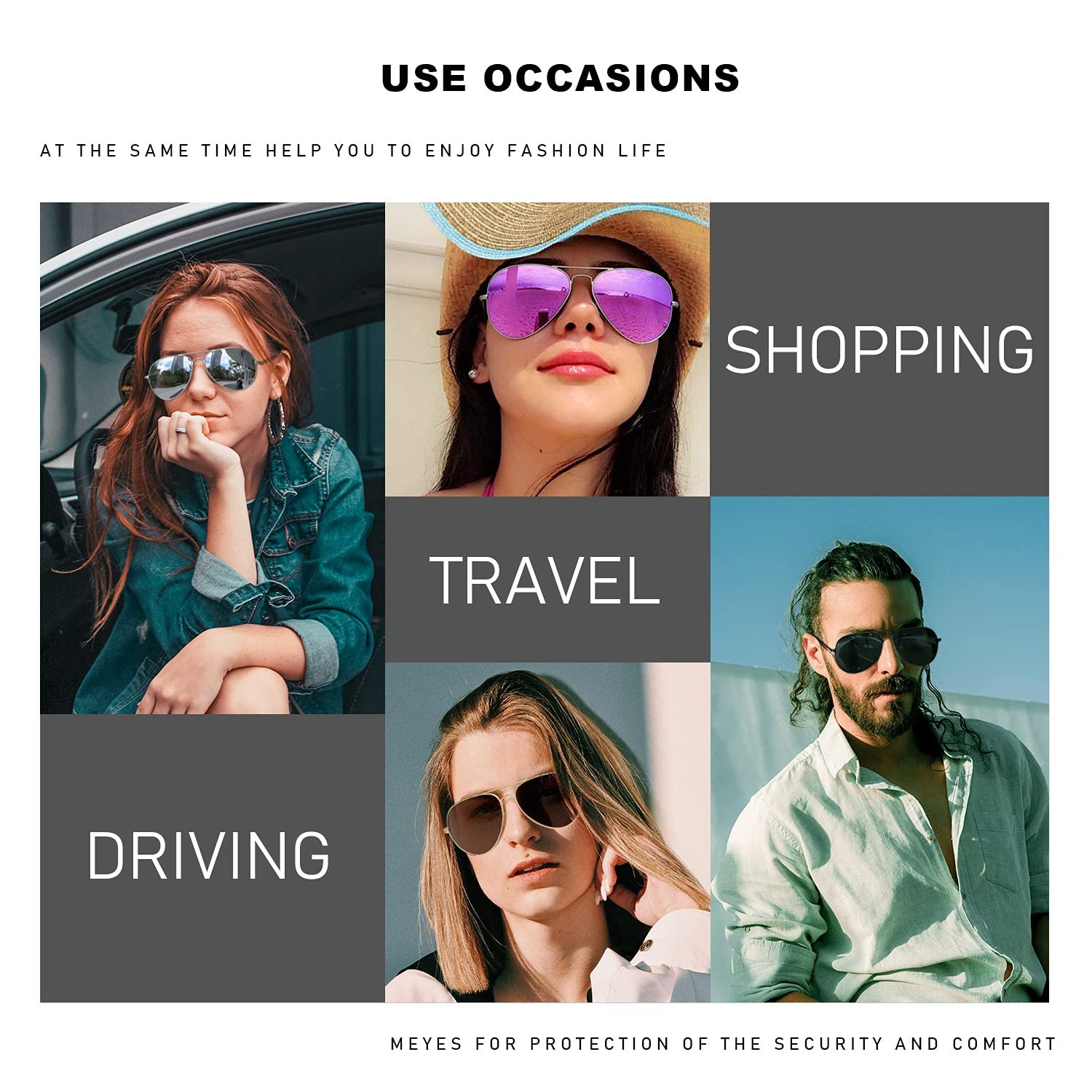 Авіатори SODQW Жіночі Сонцезахисні окуляри Дзеркальні Поляризовані Металева оправа, фото №7