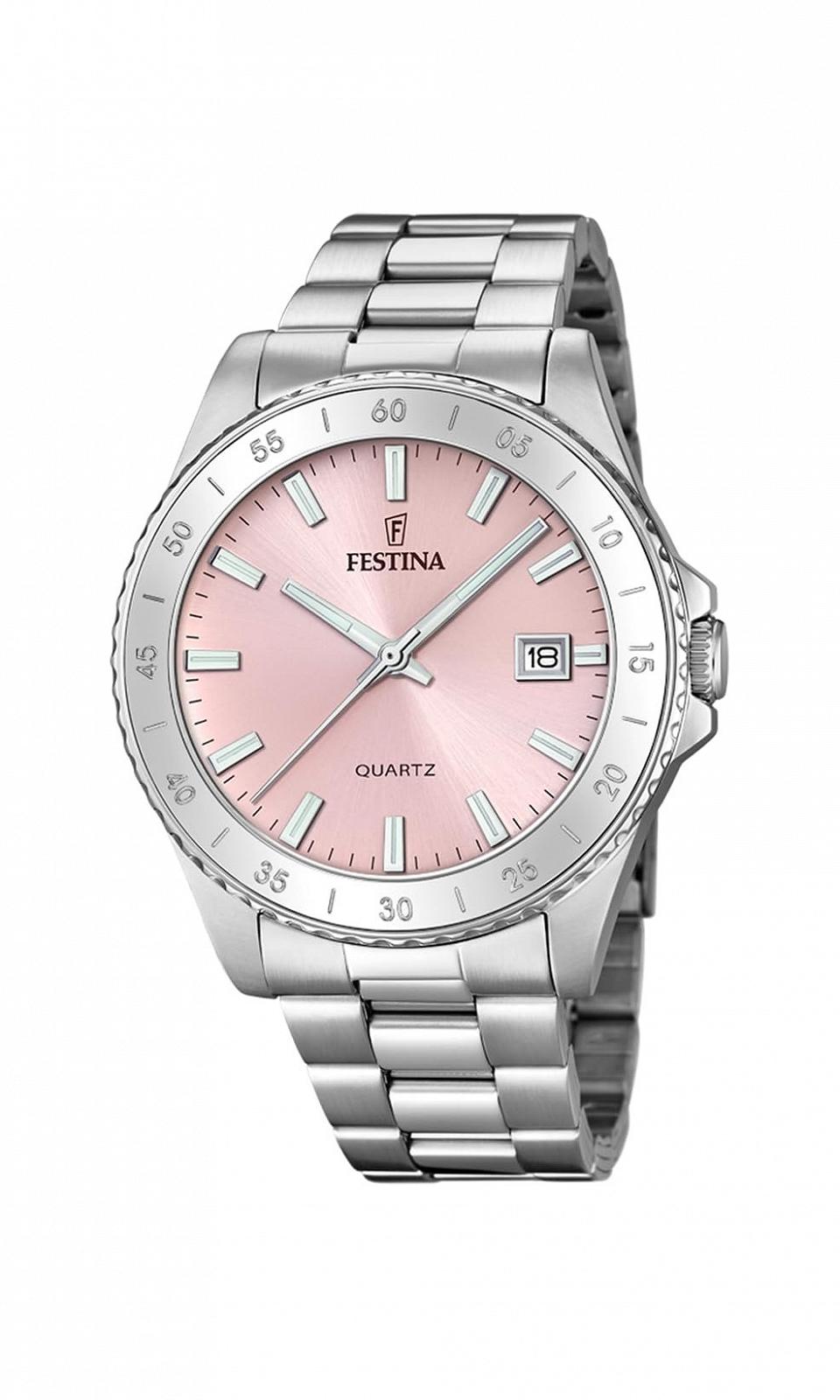 Женские часы Festina F20428/A, корпус из нержавеющей стали 316L, серебристый, браслет из нержавеющей стали 316L, серебристый, розовый, фото №1 Женские часы Festina F20428/A, корпус из нержавеющей стали 316L, серебристый, браслет из нержавеющей стали 316L, серебристый, розовый, фото №1