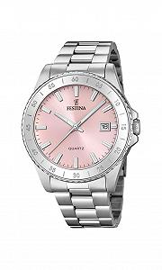 Купить Женские часы Festina F20428/A, корпус из нержавеющей стали 316L, серебристый, браслет из нержавеющей стали 316L, серебристый, розовый - Фото 1 Женские часы Festina F20428/A, корпус из нержавеющей стали 316L, серебристый, браслет из нержавеющей стали 316L, серебристый, розовый - Фото 1